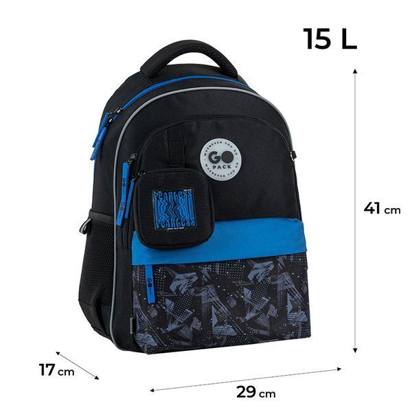 Рюкзак GoPack Education GO26-182M-6 Fearless Vibe + олівці Kite 18кол. 000996021 фото