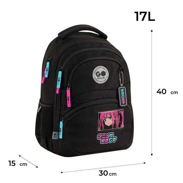 Рюкзак GoPack Education GO26-175M-2 Anime Gigl + олівці Kite 18кол. 000996010 фото