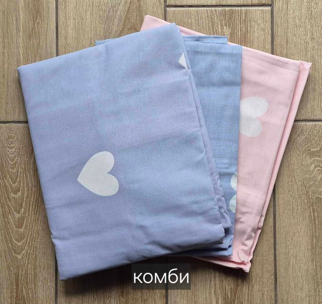 Постільний комплект Флірт блакитний &mdash; Двуспальный 2859-полуторный фото