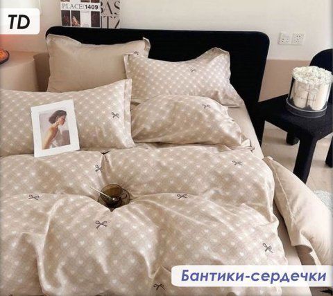 Постільний комплект Бантики серця &mdash; Полуторный 3108-полуторный фото